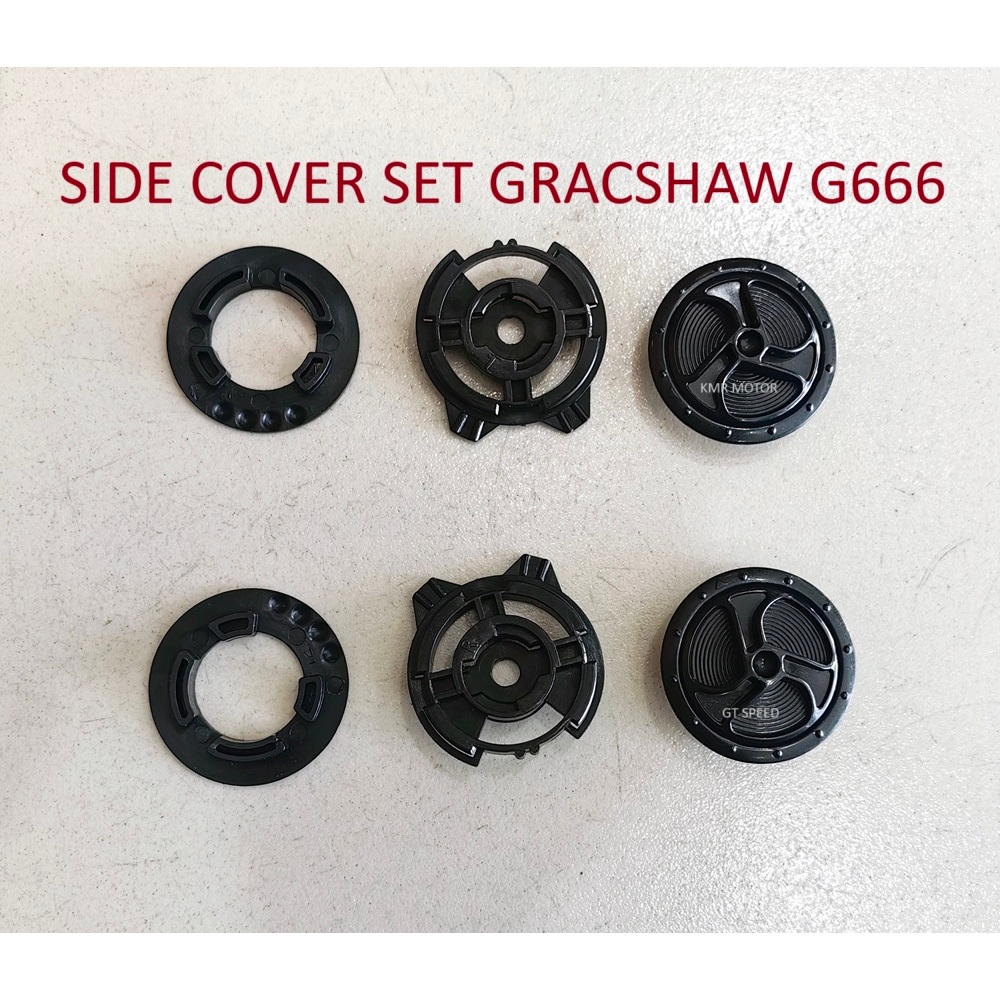 GRACSHAW G666 GRAFLEX VISOR BRACKET SET SIDE COVER SET RACHET SET GEAR ...