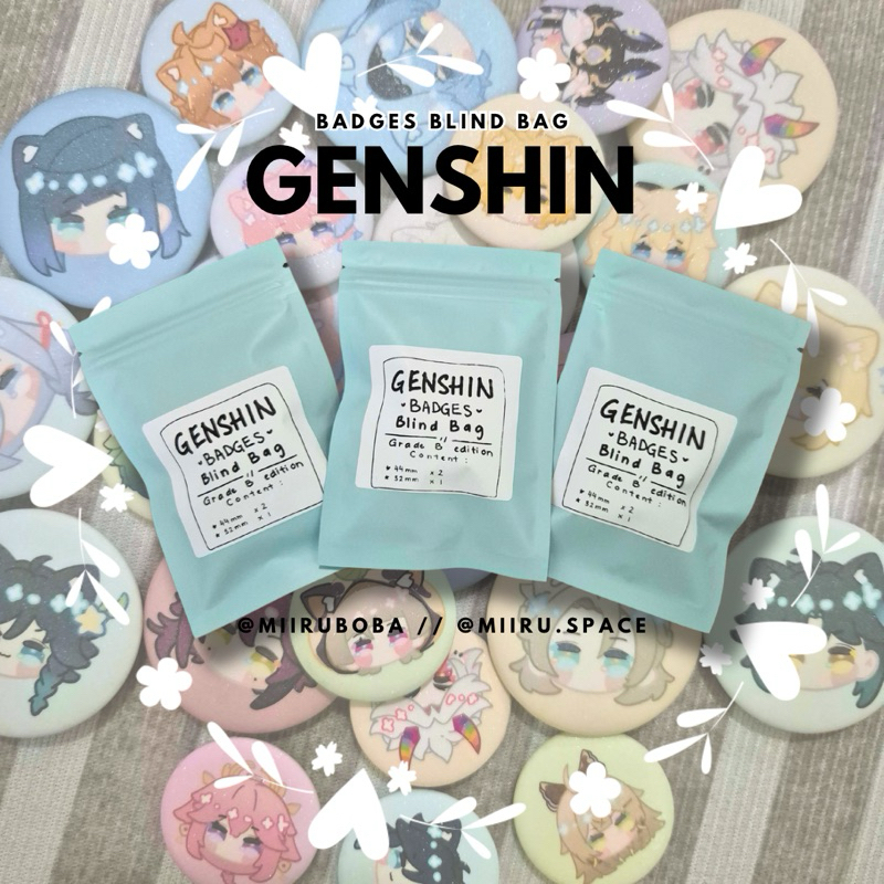 BLIND BAG genshin badge | miiruboba | Shopee Malaysia