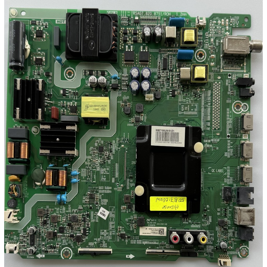 HISENSE LED TV 50'' POWER & MAIN BOARD MODEL # 50B7100UW | Shopee Malaysia