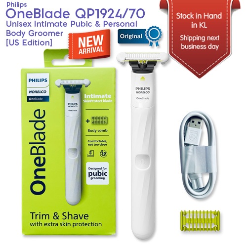 Philips Norelco OneBlade QP1924/70 Unisex Intimate Pubic & Personal