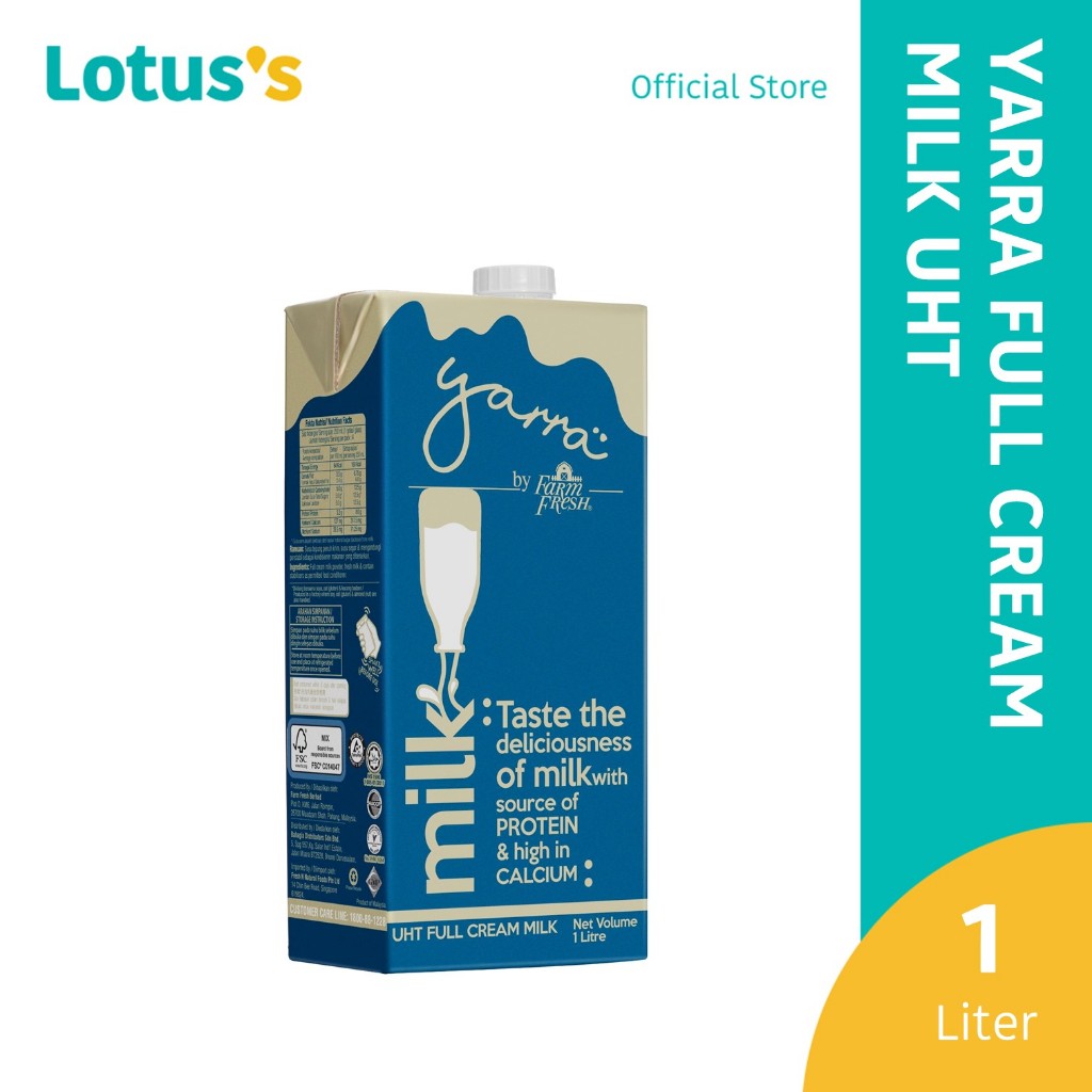 Yarra Full Cream Milk Uht 1l | Shopee Malaysia
