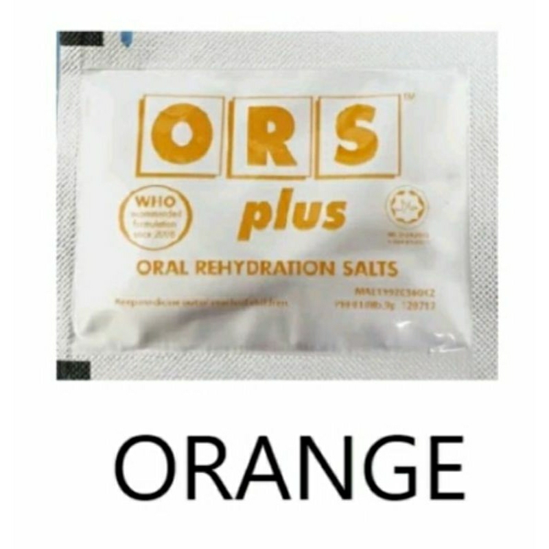 Ors Plus Oral Rehydration Salts Orange Flavour 5145g Per Packet Shopee Malaysia 2932