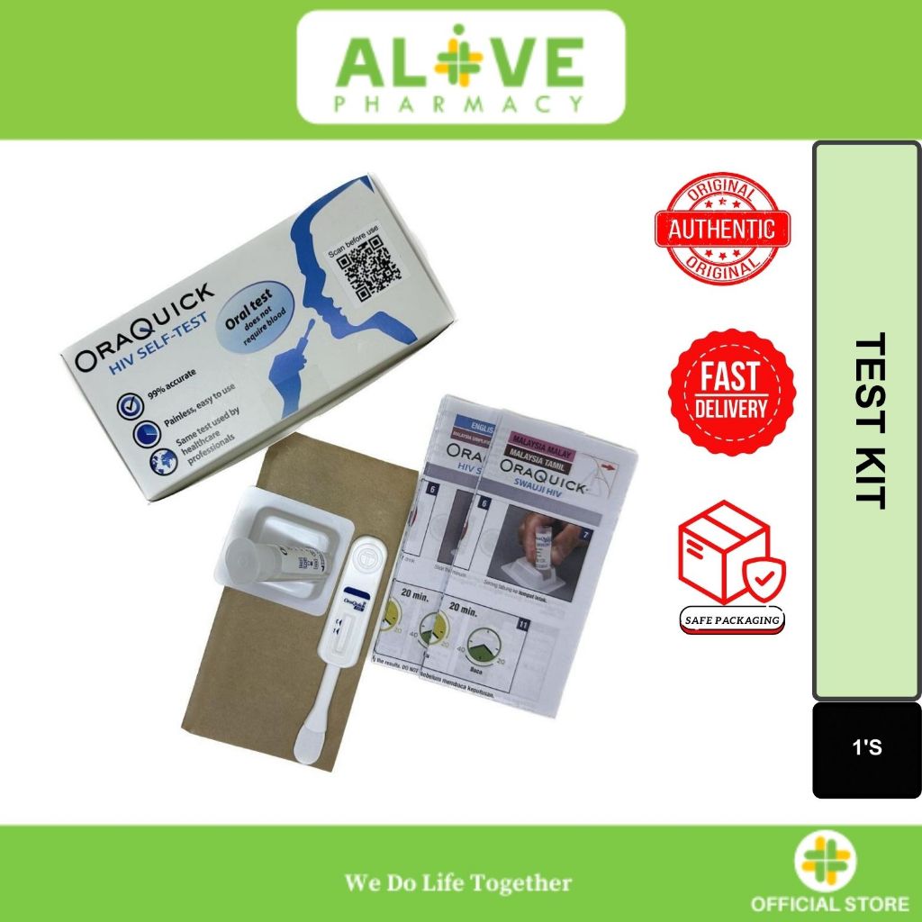 ORAQUICK HIV SELFTEST KIT 1'S expiry 10 2024 Shopee Malaysia