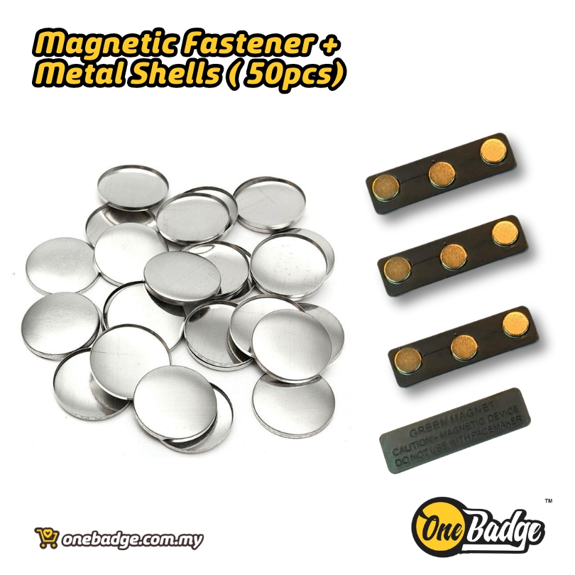 Special Order- Magnetic Fastener & Metal Shells (50pcs/packet) | Shopee ...