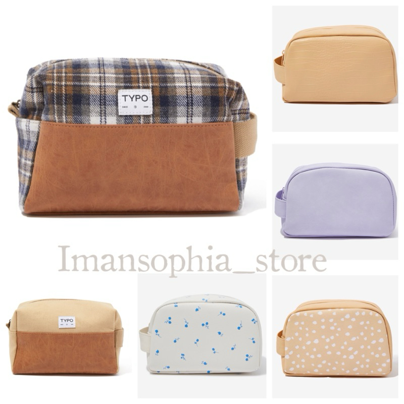 Typo makeup bag top