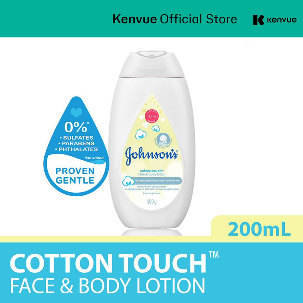 Johnson's Baby Cotton Touch Face & Body Lotion (200ml) | Shopee Malaysia