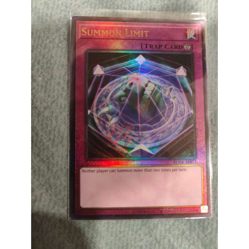 Yugioh : RC04-AE071 Summon Limit (Ultimate Rare) | Shopee Malaysia