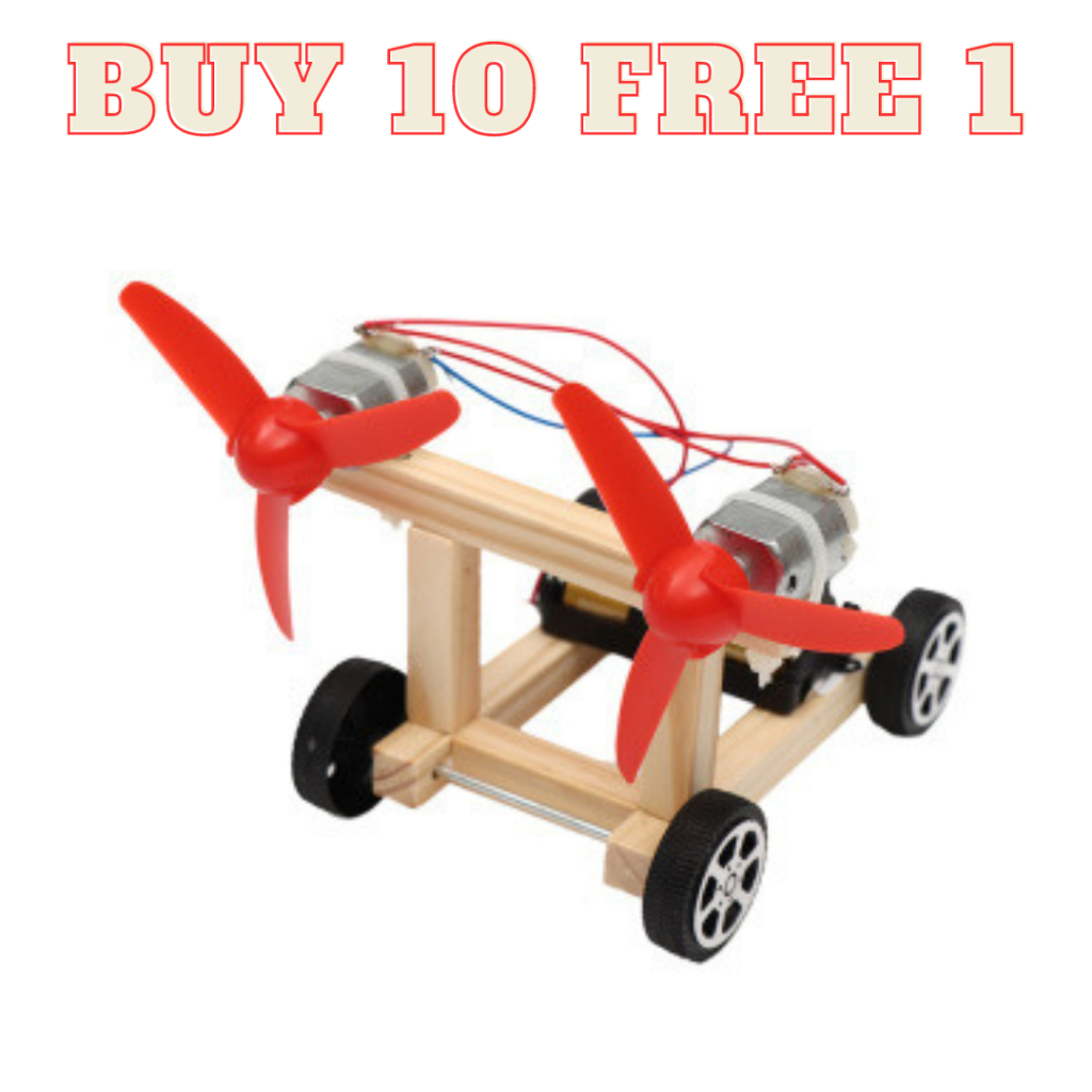 PROJECT RBT/STEM EDUCATION DIY Electric Car Scientific Toys Kit Wooden ...