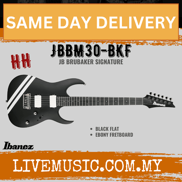 Ibanez JB Brubaker Signature JBBM30-BKF Electric Guitar ( JBBM30 BKF ...