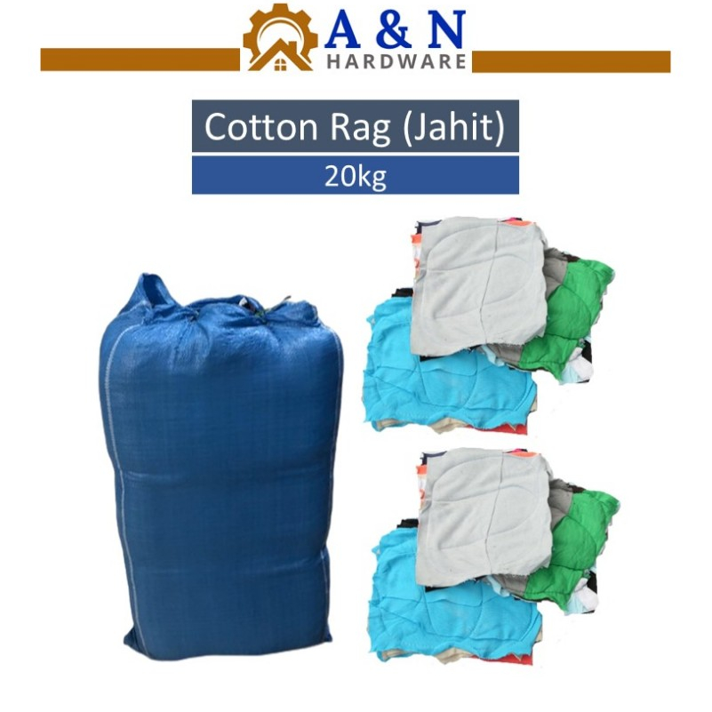 Sewed Cotton Rags Colour 20Kg Kain Buruk Jahit , Kain Lap Machine ...