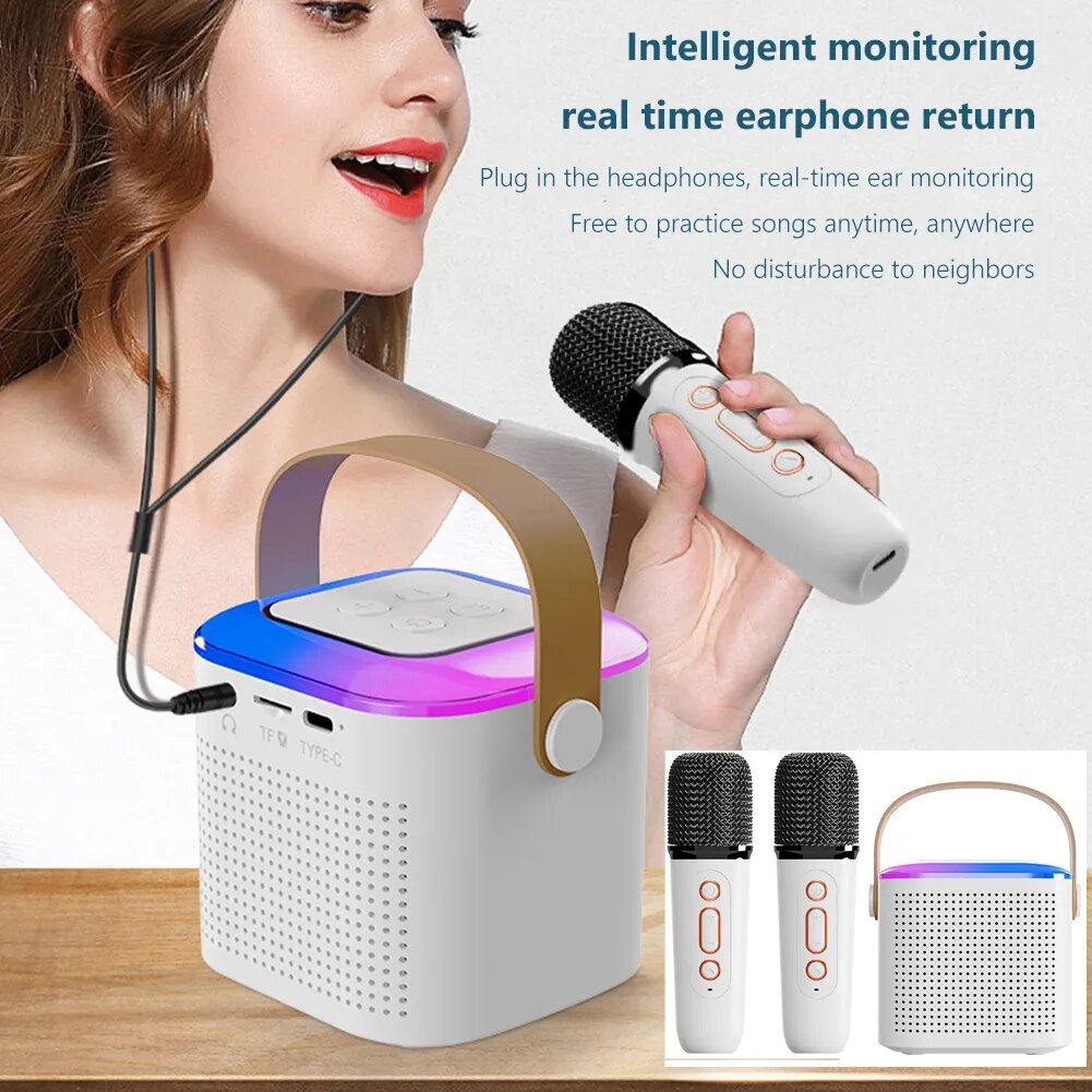 Wireless Karaoke Speaker Bluetooth Microphone K12 Home KTV Karaoke ...