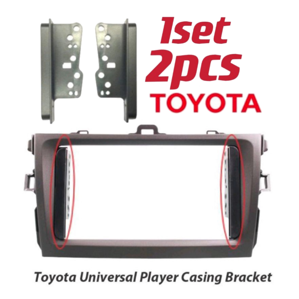 1PAIR Toyota Car Player Casing Bracket Double Din Player Bracket Toyota ...