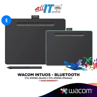 Wacom Intuos Small / Medium Bluetooth Wireless Tablet (CTL-6100WL/CTL-4100WL) | Student & Designer Drawing Tablet