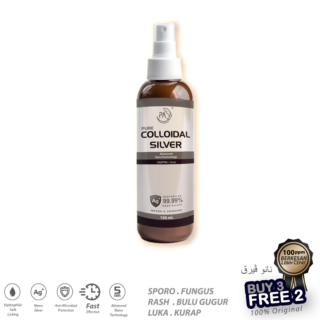 PA 100PPM PureColloidal Nano Silver Pets Spray Colloidal Silver cat dog