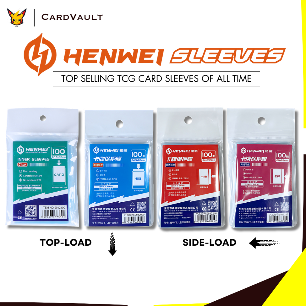 Lowest Price] HENWEI Card Sleeves - 100PCS Soft Clear Transparent Sleeves  for Pokemon Yugioh One Piece MTG Holder  | Shopee Malaysia