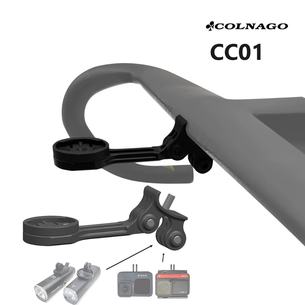 Support Ordinateur Vélo Réglable Aluminium Pour Garmin Wahoo Bryton Noir