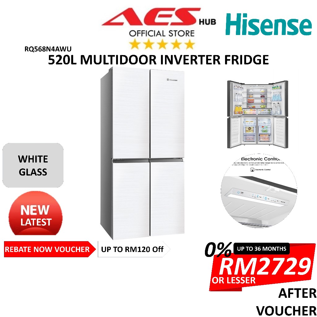 CAN SETUP Hisense Refrigerator 4 Doors 520L French Door 4 Door Fridge