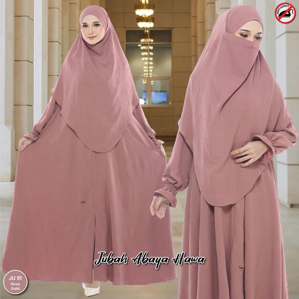 Jubah Abaya Jubah Mekah Ironless dress Muslimah Full Tudung Sedondon ...