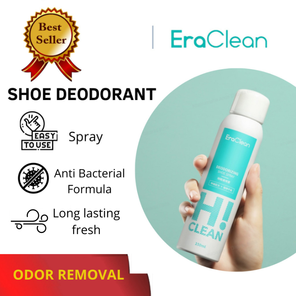 【BUY3 FREE1/BUY 4 FREE 2】EraClean 150/180ml shoe spray shoes deodorant spray Shoe Odor Socks