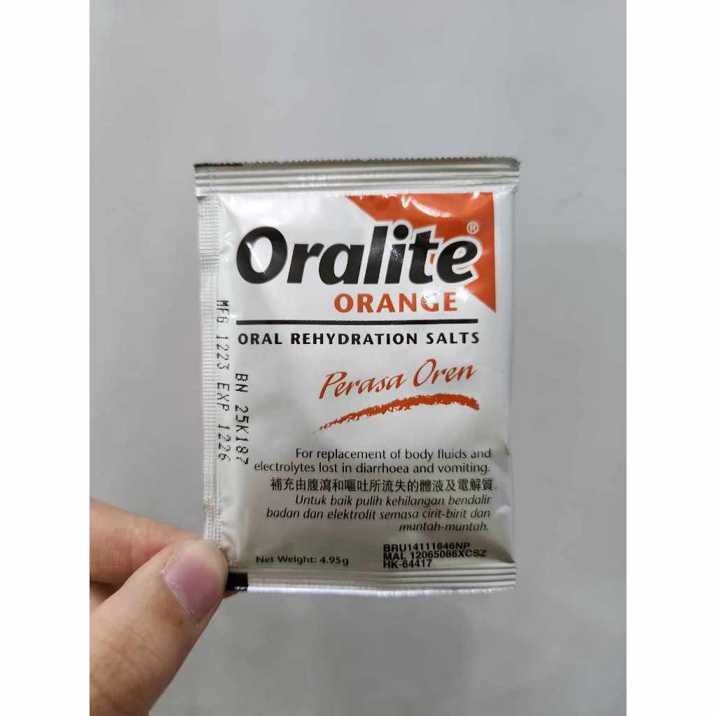 Exp2026 Oralite Oral Rehydration Salts Orange 1 Sachet Shopee Malaysia 5750