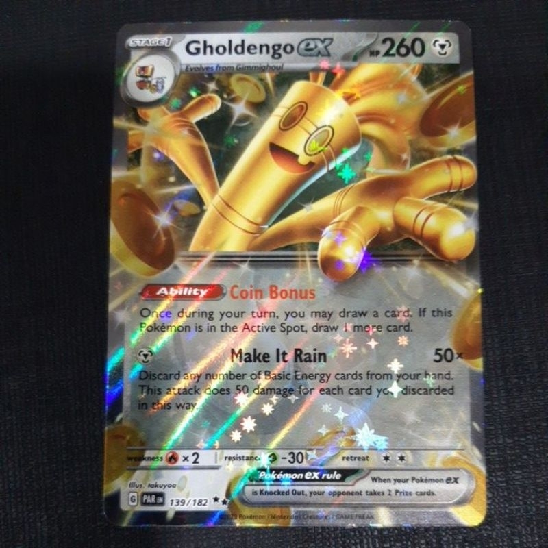 Pokemon Card TCG : SV4 Paradox Rift : Gholdengo ex 139/182 100% Original  Pokemon Card | Shopee Malaysia