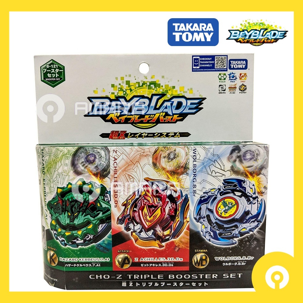 TAKARA TOMY Beyblade Burst B-121 Super Cho-Z Triple Booster Set B121 ...