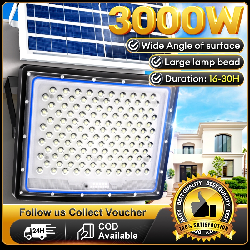 【10 Year Warranty】3000w Lampu Solar Light Outdoor Lighting Nano Led