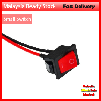 Motorcycle Double Flash Horn Small Switch / Electric Vehicle Type Small Switch/ Car Circuit Wire Horn / Universal ON OFF