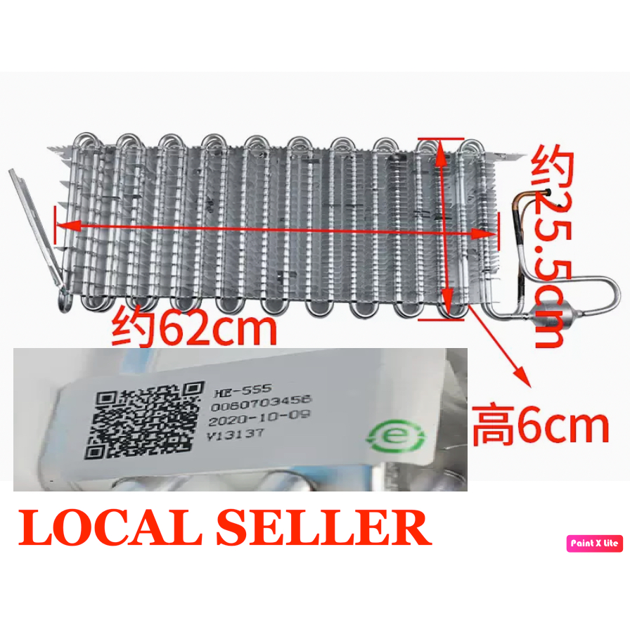 Haier 0060703456 539 551552 Cooling Coil Evaporator Fin Refrigerator ...