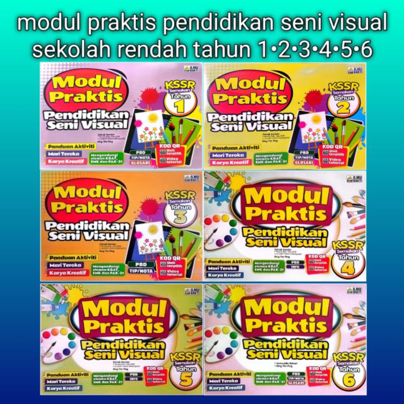 PIB MODUL PRAKTIS PENDIDIKAN SENI VISUAL TAHUN 1•2•3•4•5•6 | Shopee ...