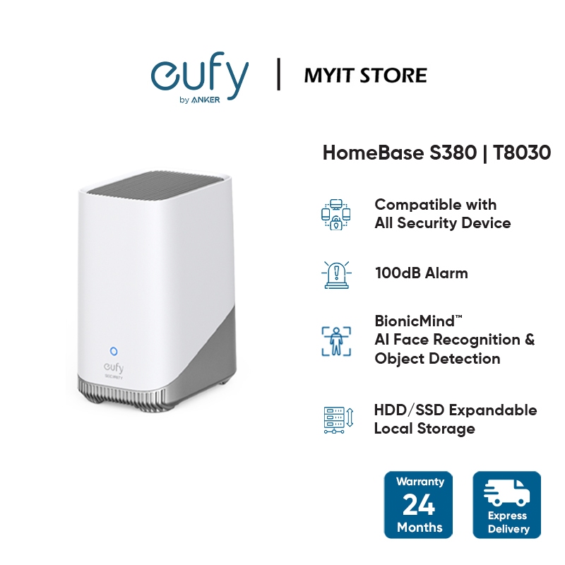 eufy Security HomeBase S380 (HomeBase 3),eufy Edge Security Center, Local Expandable Storage up