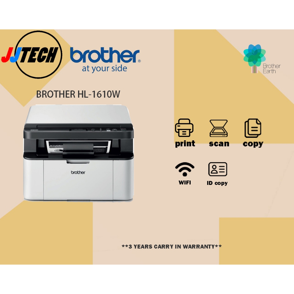 Brother DCP-1610W 1610 DCP1610W Wireless Laser Printer | Shopee Malaysia
