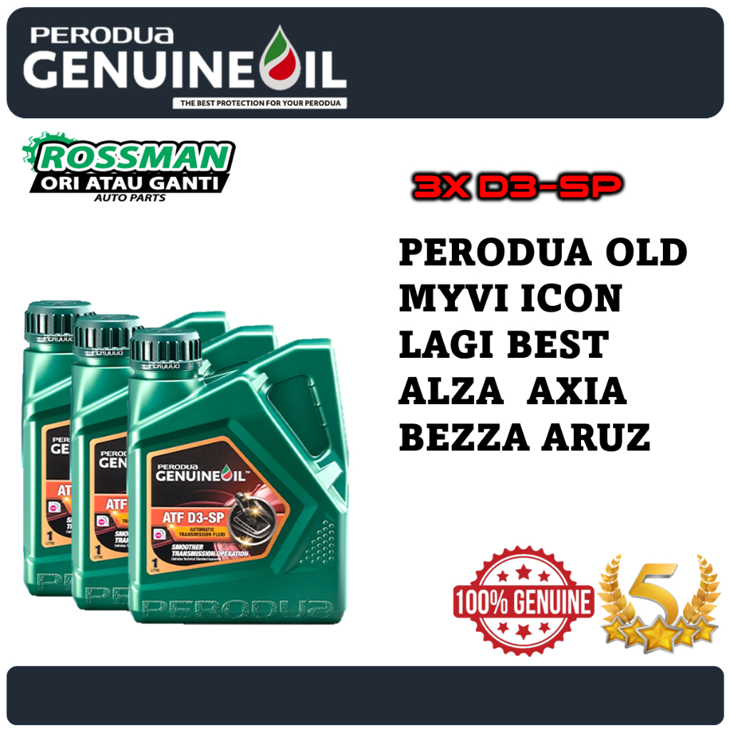 Botol Original Perodua Atf D Sp Sp Gear Oil Myvi Aruz Alza Axia Bezza