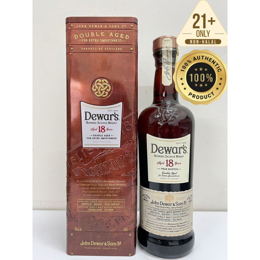 Dewar's 18 Year Old Scotch Whisky 700ml Shopee Malaysia