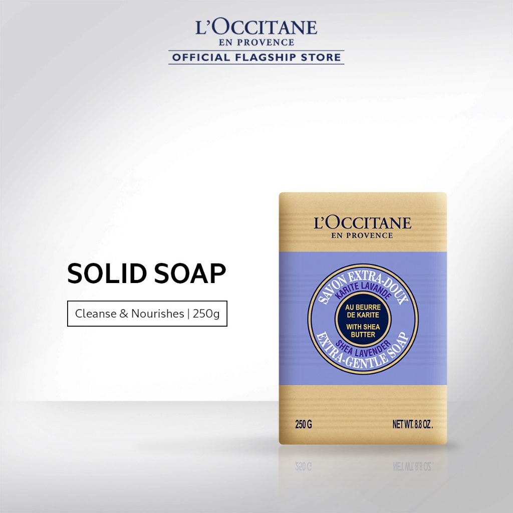 Loccitane Shea Butter Extra Gentle Soap Lavender 250g Shopee