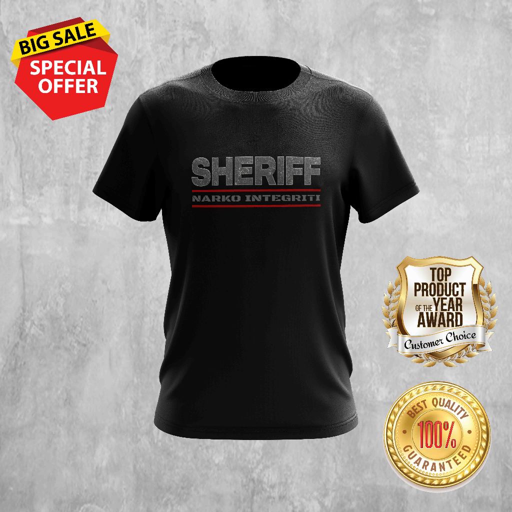 SHERIFF NARKO INTEGRITI DESIGN 3 TSHIRT ROUND NECK FOR ALL Shopee Malaysia