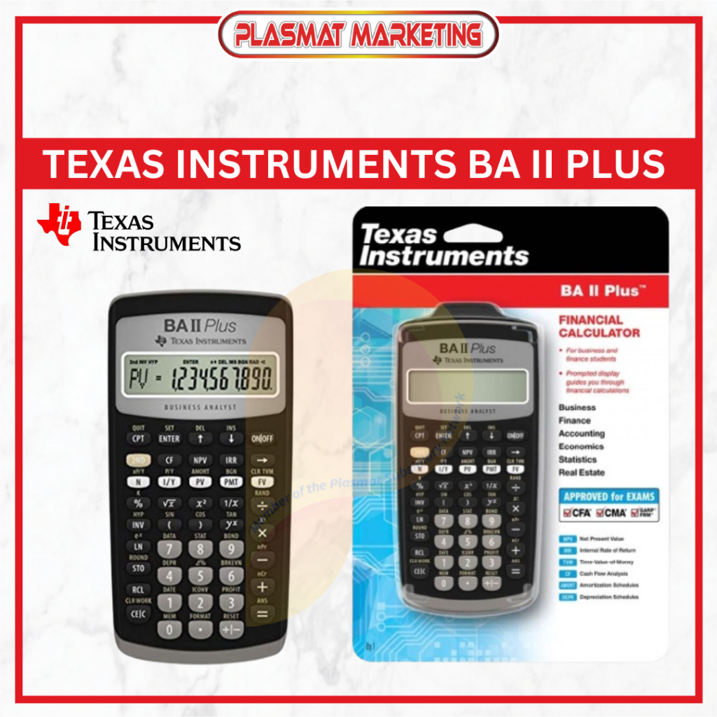 Texas Instrument BA ll Plus Financial Calculator | Shopee Malaysia