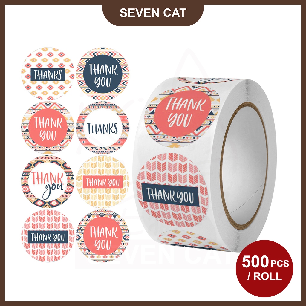 500pcs Thank You Sticker for Seal Labels with 8 designs /INS Labels ...