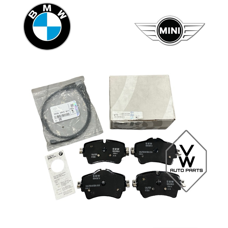 ( 100% ORIGINAL ) FRONT DISC BRAKE PAD WITH SENSOR MINI COOPER S F55 ...