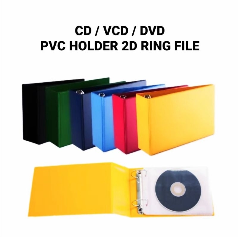 (1PC) SANKO SK-VCD-99 Pvc Disc Holder 2D Ring File | VCD / DVD /CD File ...