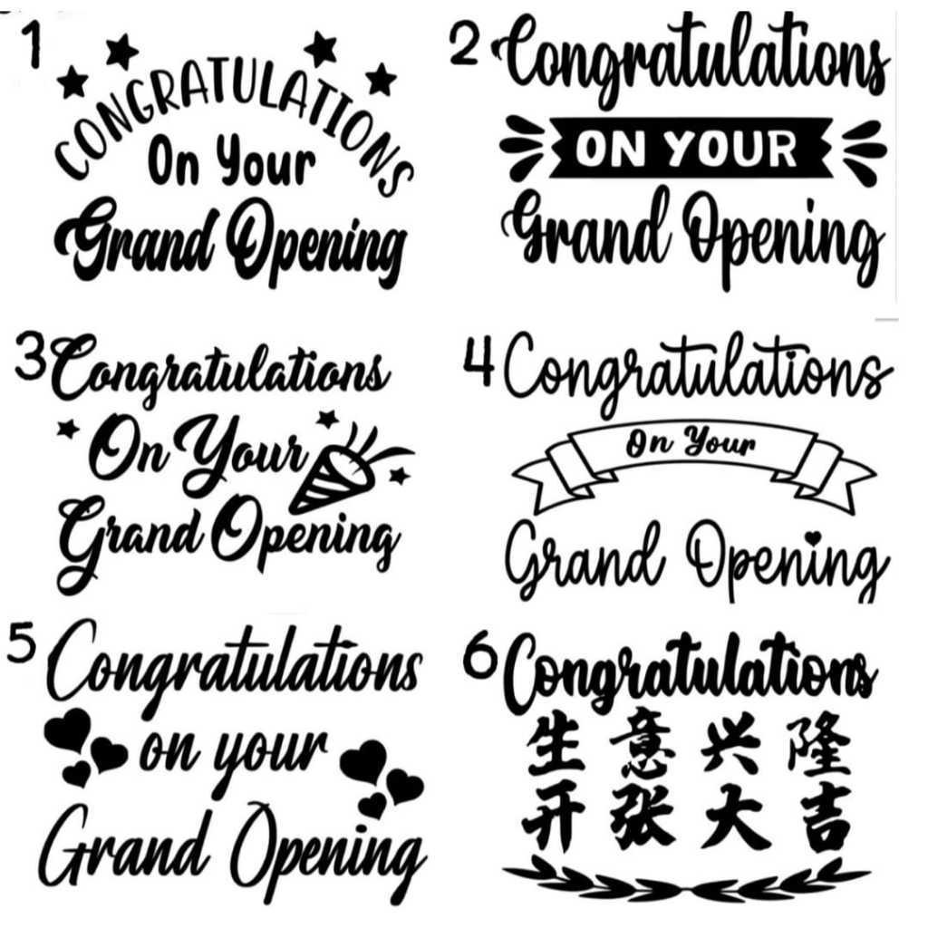 Sticker Grand Opening for Bobo or Foil 18 Inch | Shopee Malaysia