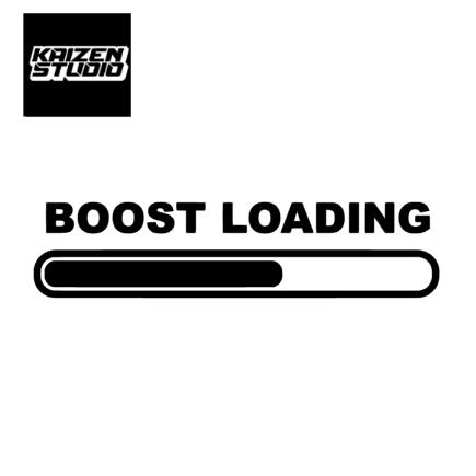 KAIZEN STUDIO Boost Loading for Performannce Car Cutting Vinyl Sticker ...