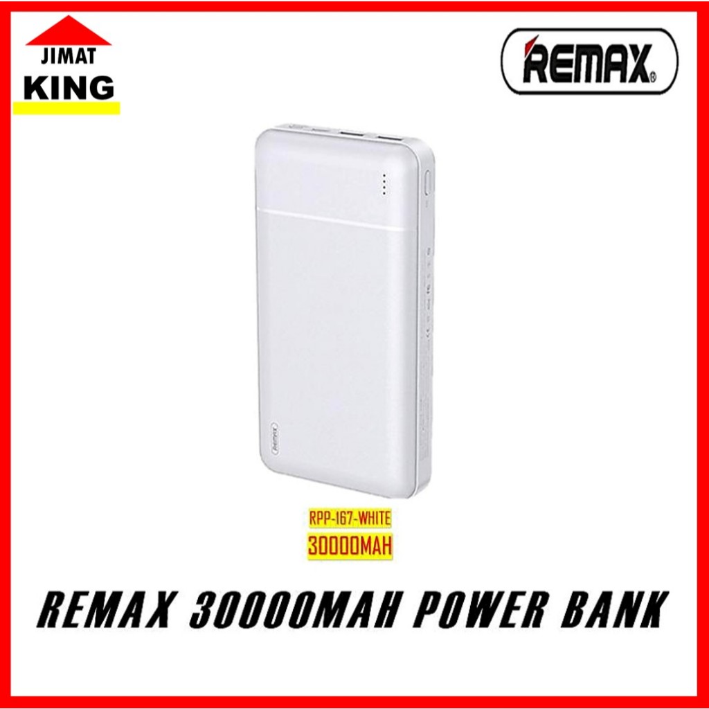 Remax RPP-167 Lango Series 30000mAh 2.1A Power Bank Dual Output Ports ...