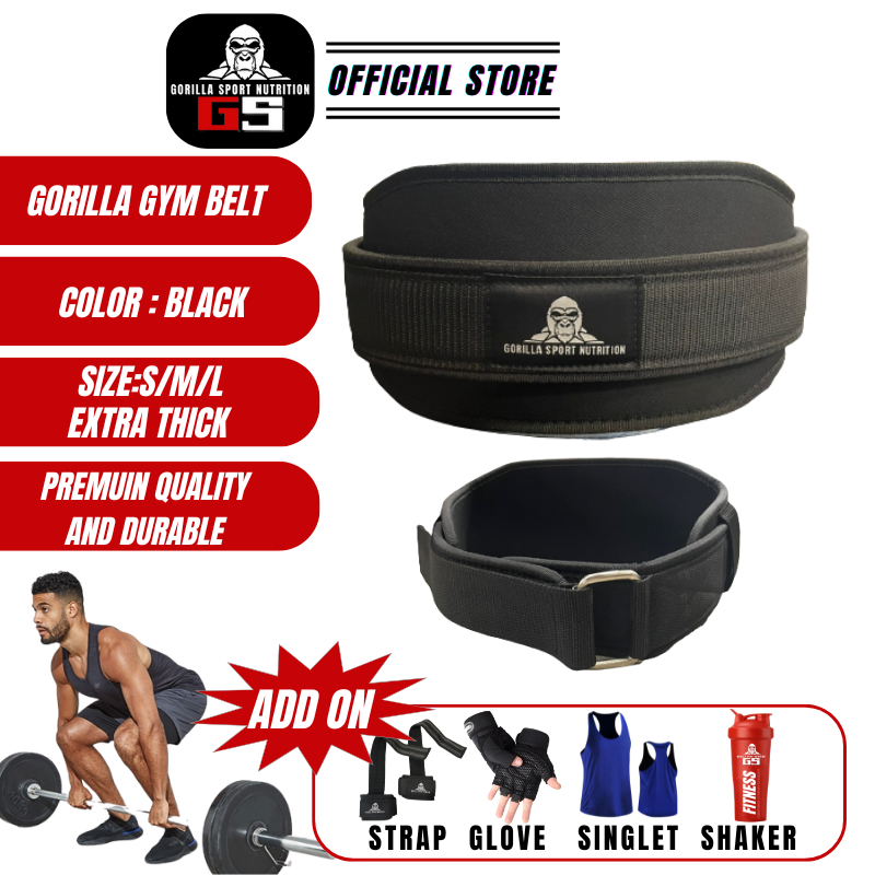 Gorilla Sport Gym Belt Fitness Squad Belt Back Protection Weightlifting ...