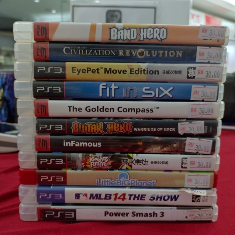 Various USED PS3 Games RM30 (Kid Friendly) Titles Shopee Malaysia