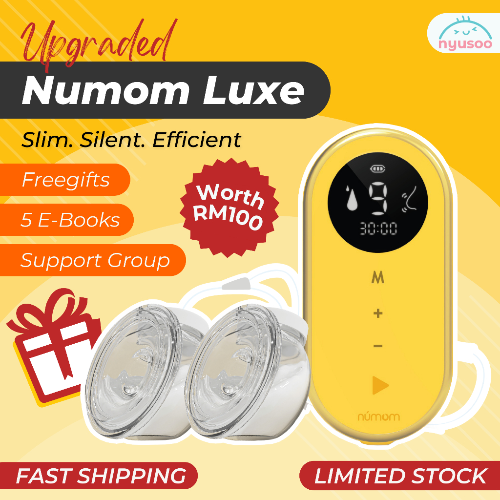🔥PROMO🔥 NUMOM LUXE SLIM SILENT DOUBLE HANDSFREE BREASTPUMP | Shopee ...