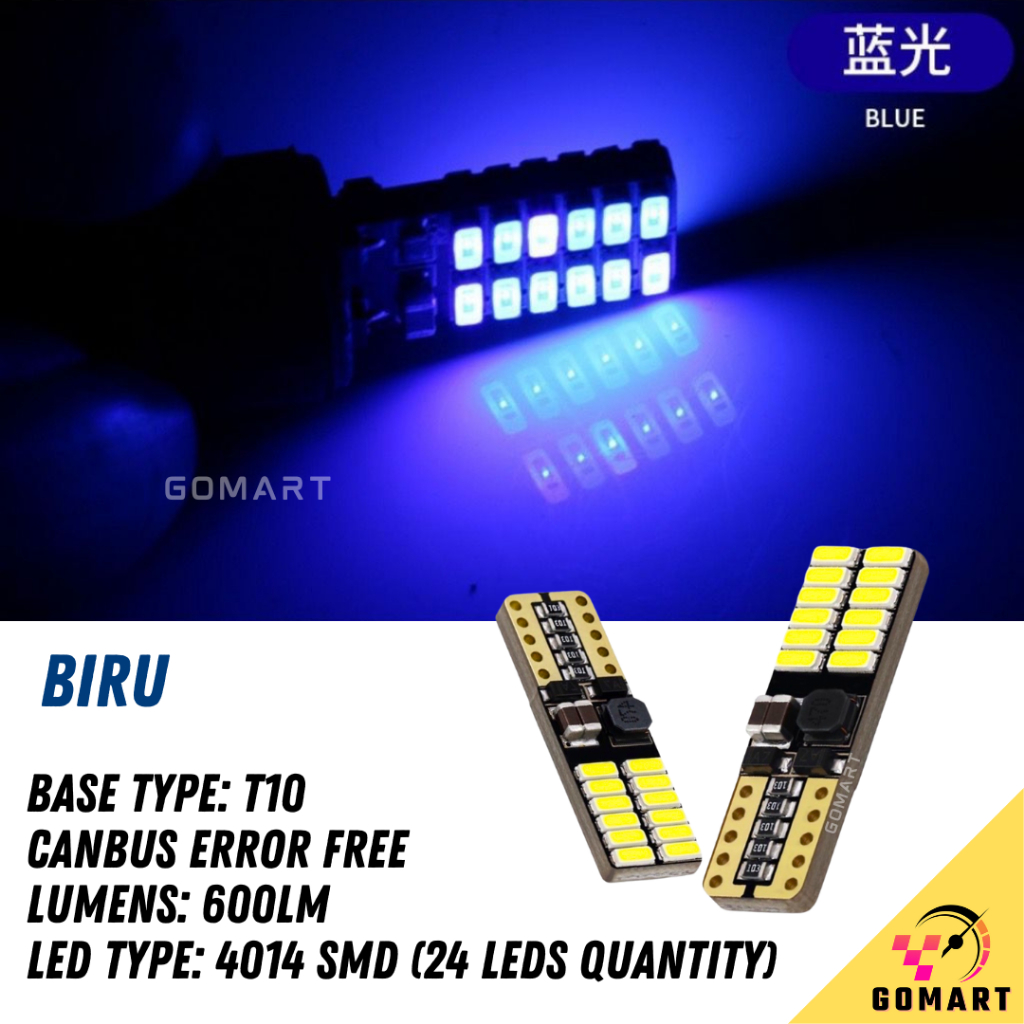 PERODUA AXIA LOW BEAM HEADLIGHT T10 LED BULB Small Headlamp Head Lamp ...