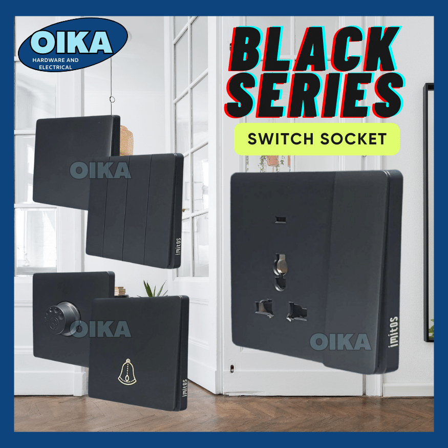 SIRIM Approved IMITOS BLACK SERIES BK Switch Socket 13AMP 15A 20A 45A ...