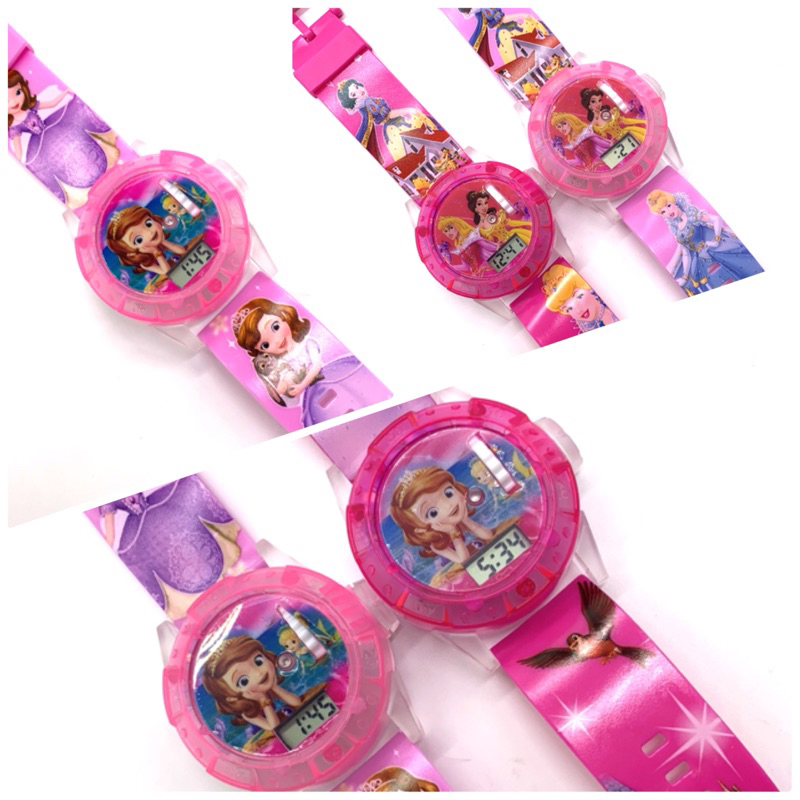 Princess & Sofia toy projector watch digital watch with light 💡 music 🎶 ...
