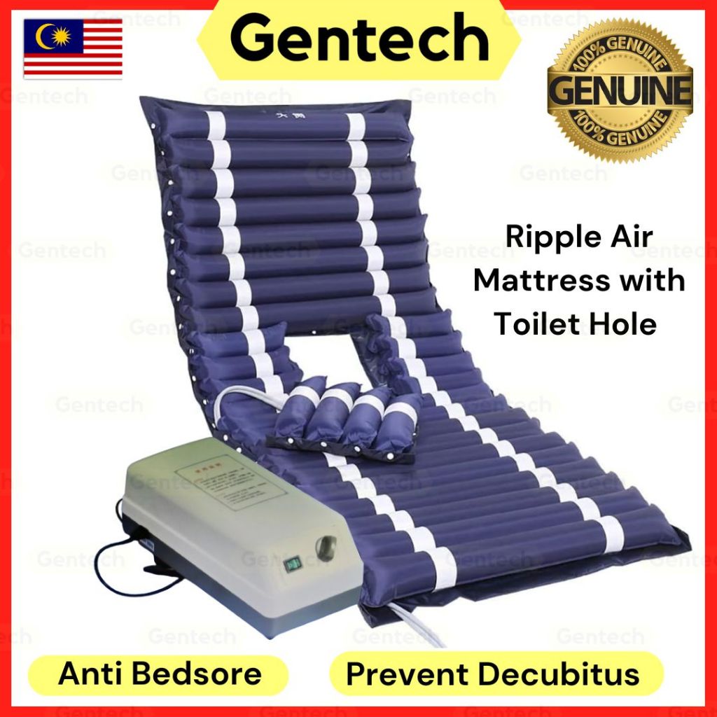 (READY STOCK) Ripple Air Mattress With Toilet Hole With Adjustable Pump ...